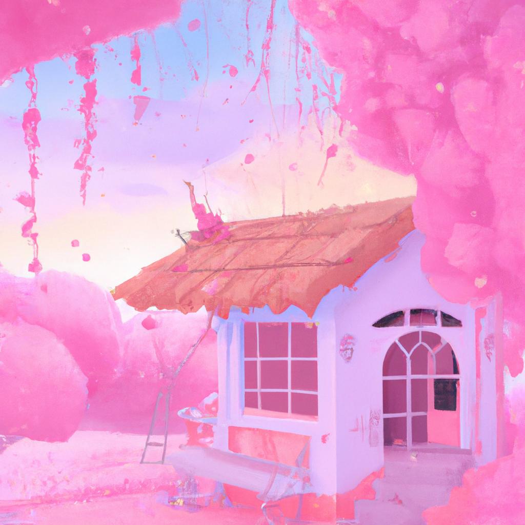 sonhar com casa cor de rosa3
