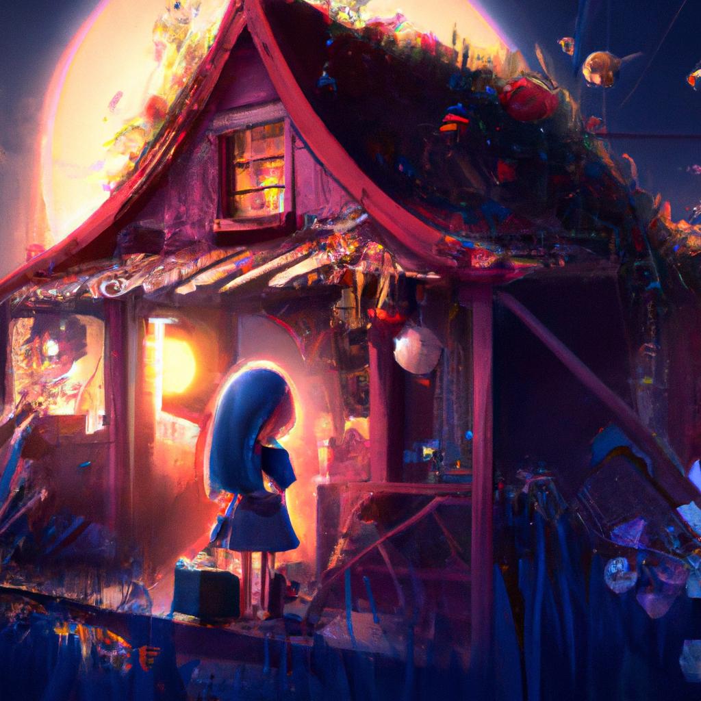 Imagem de capa do post "Descubra o Significado de Sonhar com Casa de Boneca!" com um desenho digital