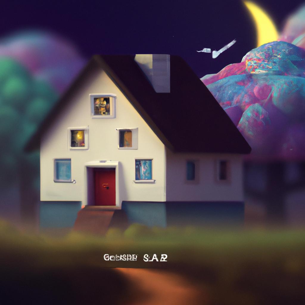 Imagem de capa do post "Sonhar com Casa Fechada: Descubra o Significado Desse Sonho!" com um desenho digital