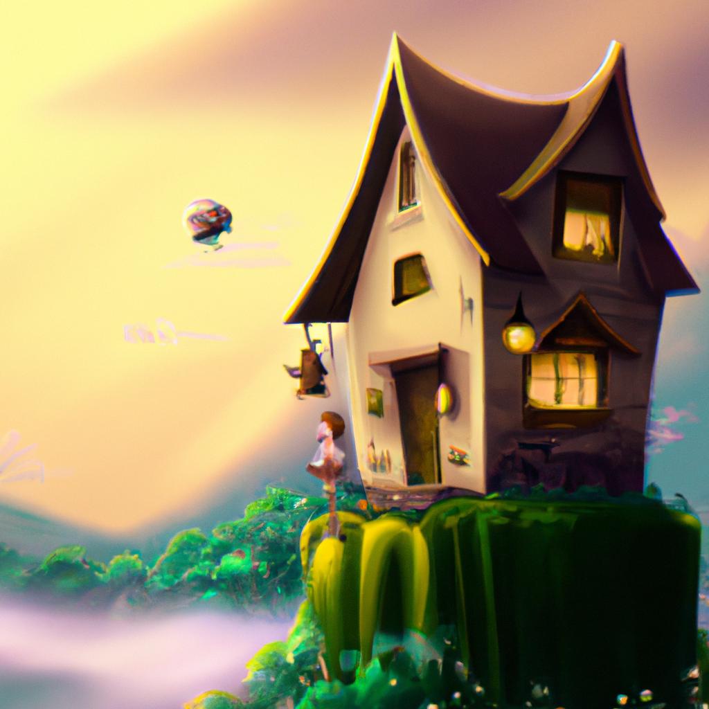 Imagem de capa do post "Descubra o Significado de Sonhar com Casa Grande e Bonita!" com um desenho digital
