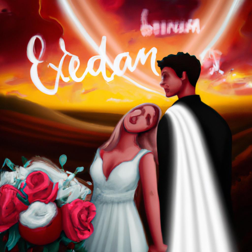 Imagem de capa do post "Descubra o Significado de Sonhar com Casamento com Ex!" com um desenho digital
