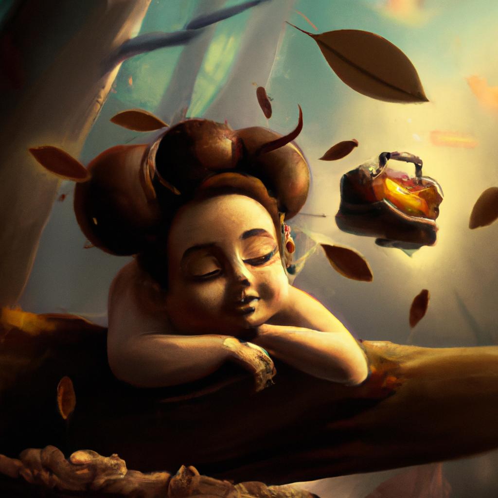 Imagem de capa do post "Sonhar com Castanhas: Descubra o Significado do Seu Sonho!" com um desenho digital