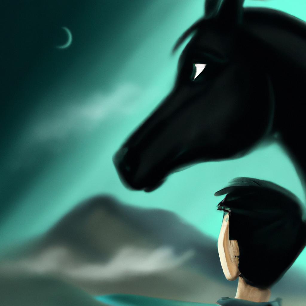 sonhar com cavalo preto manso3