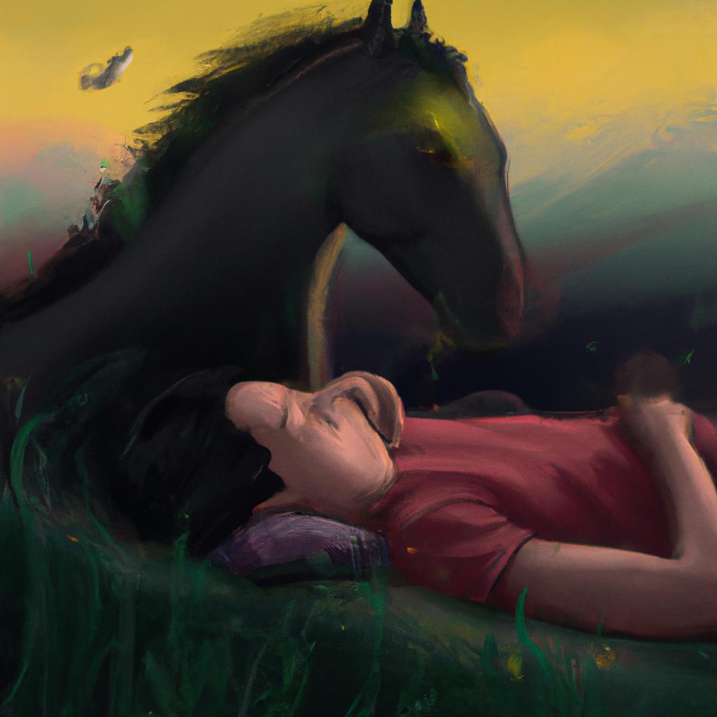 sonhar com cavalo preto manso4