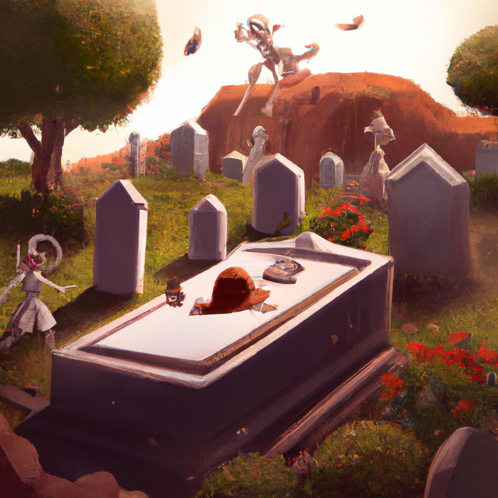 Imagem de capa do post "Cemitério no Jogo do Bicho: Descubra o Significado dos Seus Sonhos" com um desenho digital