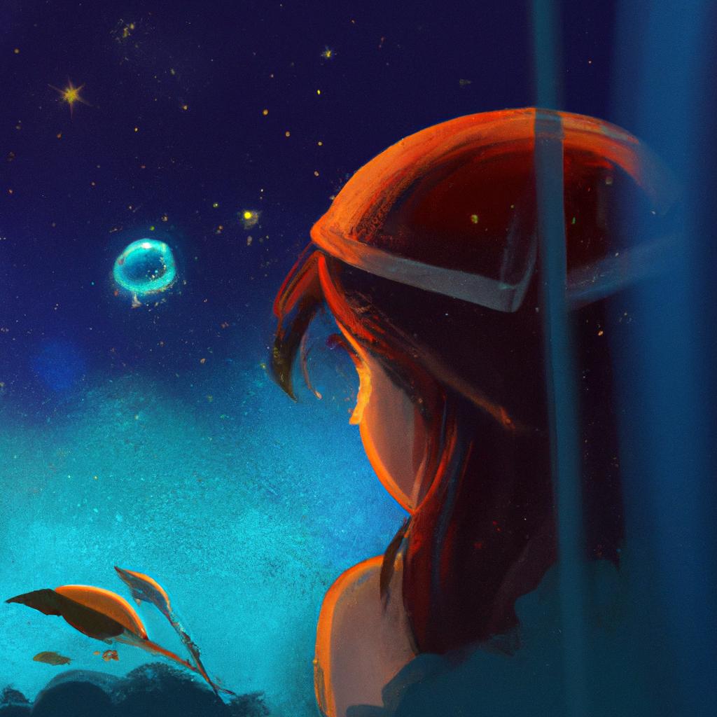 Imagem de capa do post "Descubra o Significado de Sonhar com Ceu Estrelado!" com um desenho digital