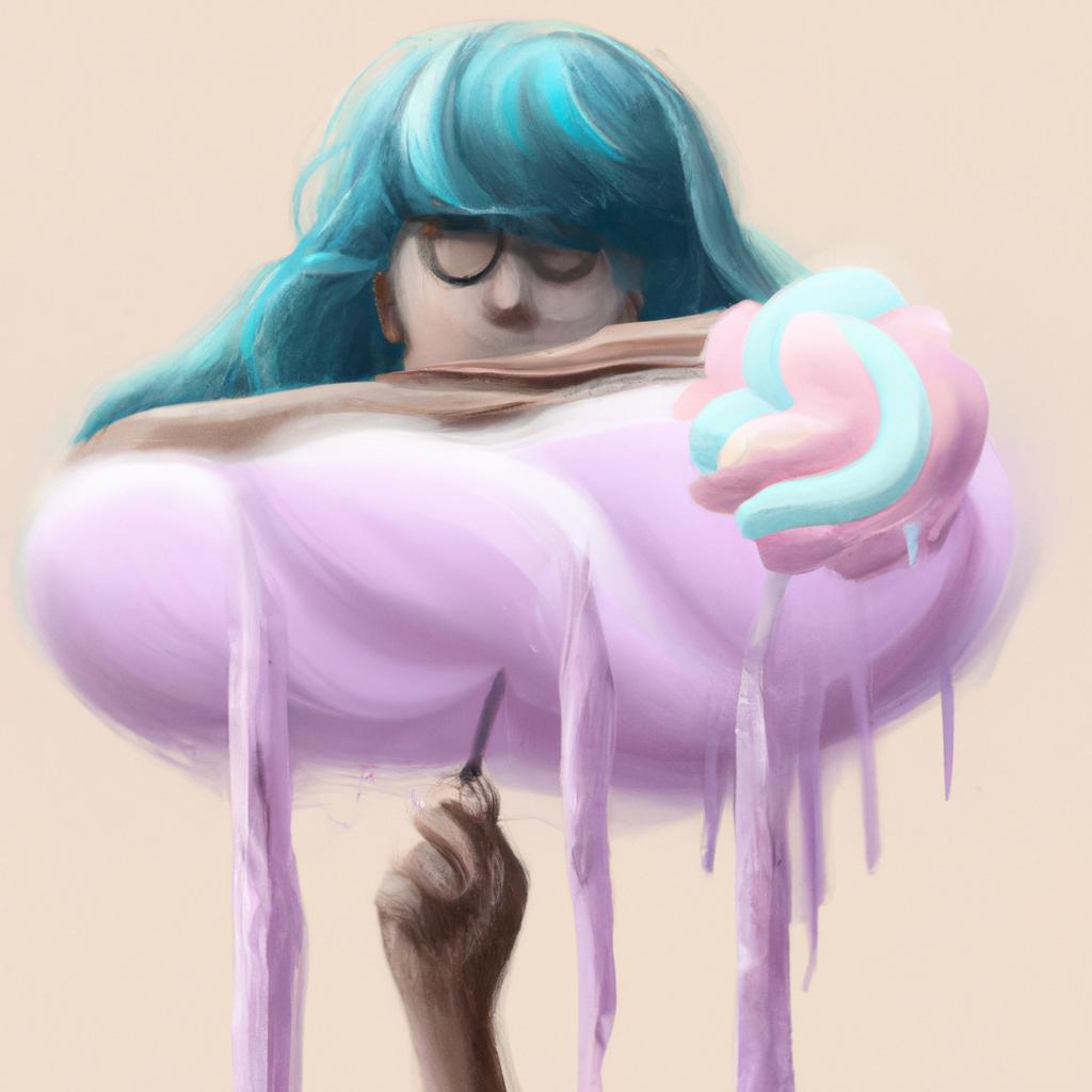 Imagem de capa do post "Descubra o Significado de Sonhar com Chiclete Grudado no Cabelo"! com um desenho digital