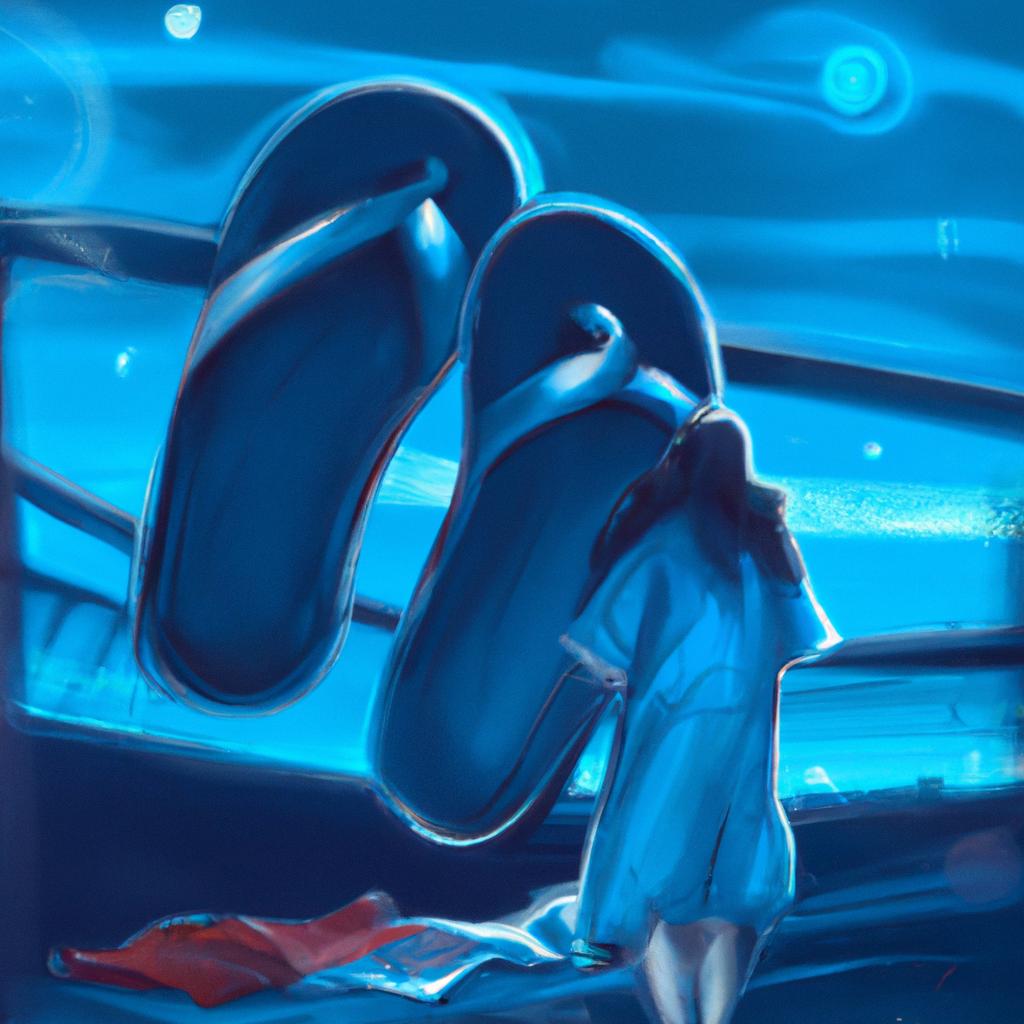 Imagem de capa do post "Sonhar Com Chinelo Azul: Descubra O Que Significa!" com um desenho digital