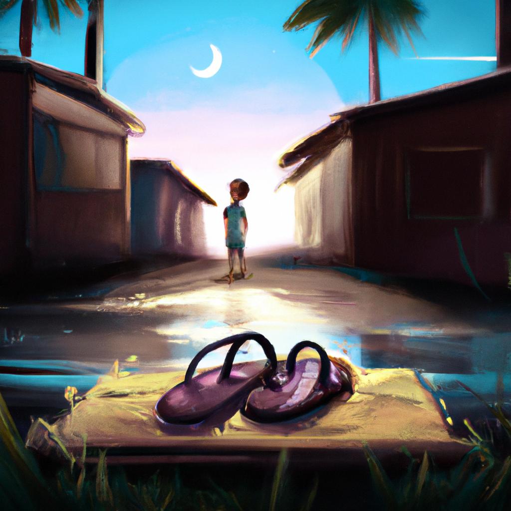 Imagem de capa do post "Descubra o que Significa Sonhar com Chinelo Sujo!" com um desenho digital