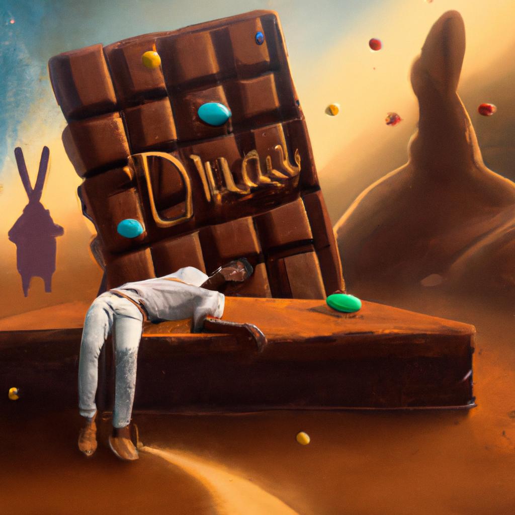 Imagem de capa do post "Descubra o Significado de Sonhar com Chocolate João Bídu!" com um desenho digital
