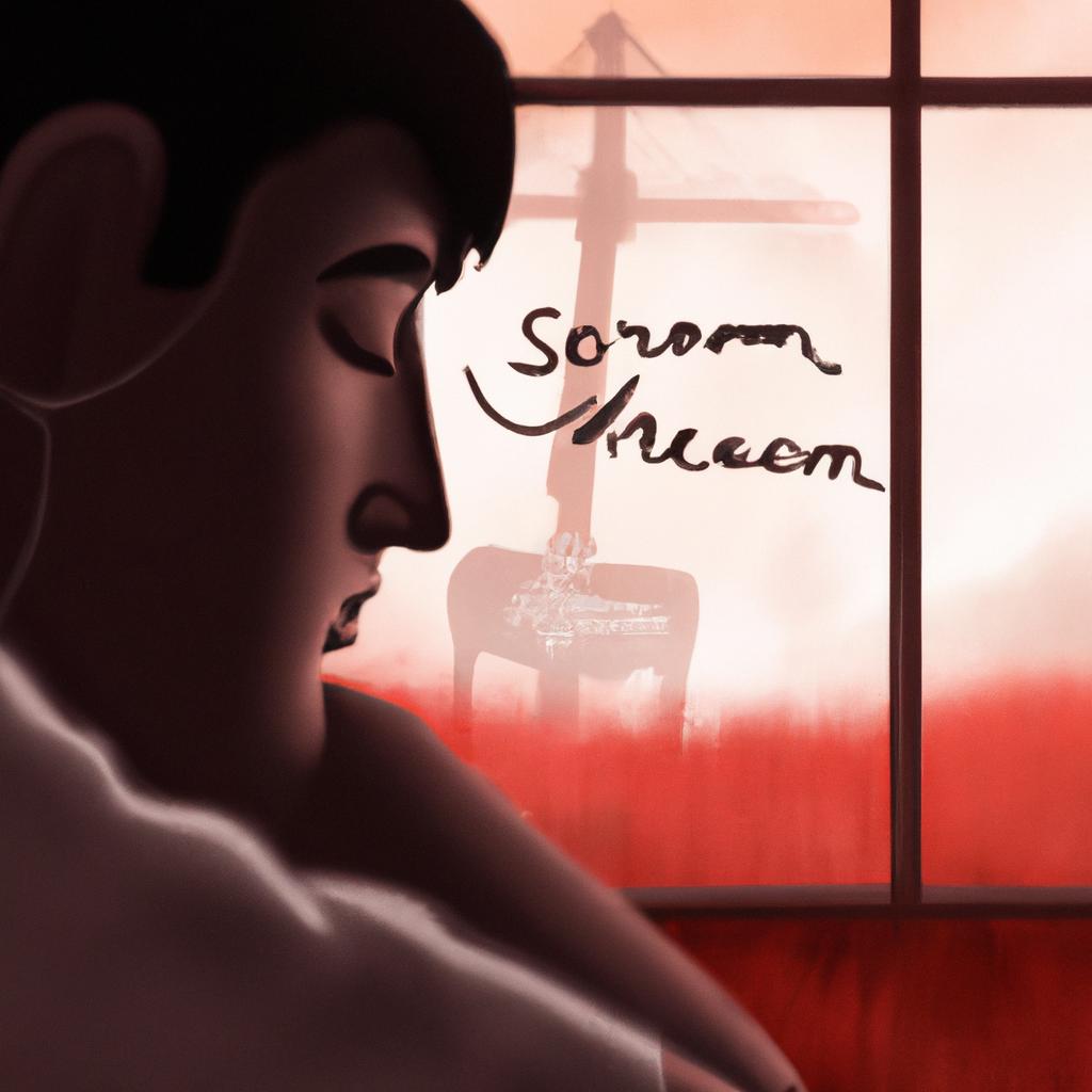 Imagem de capa do post "Descubra o Significado de Sonhar com Choro de Saudade!" com um desenho digital