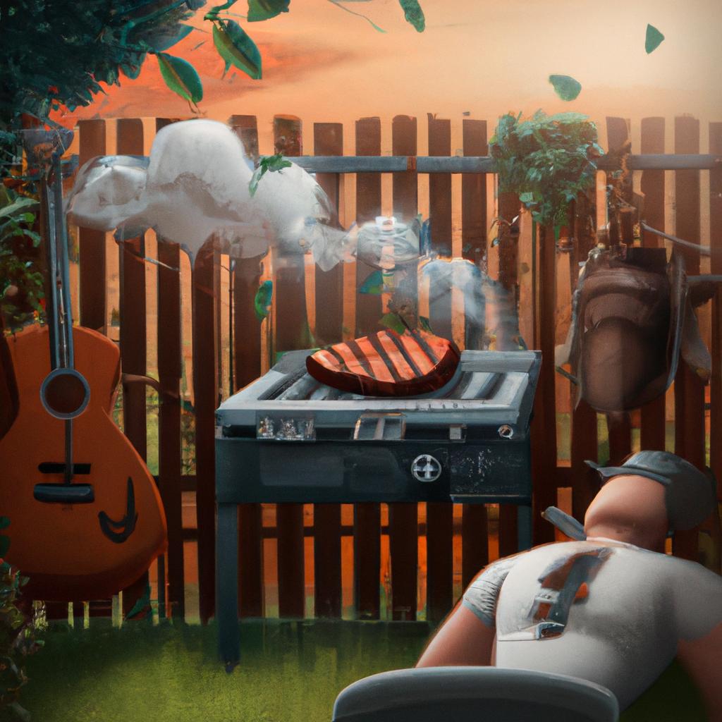 Imagem de capa do post Sonhar com Churrasco Assando: Quais São os Significados? com um desenho digital