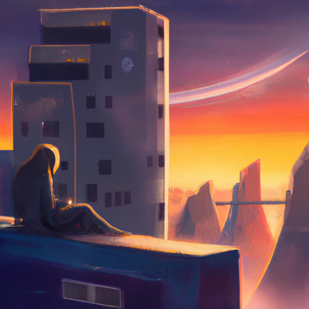 Imagem de capa do post "Descubra o que Significa Sonhar com Cobertura de Prédio" com um desenho digital