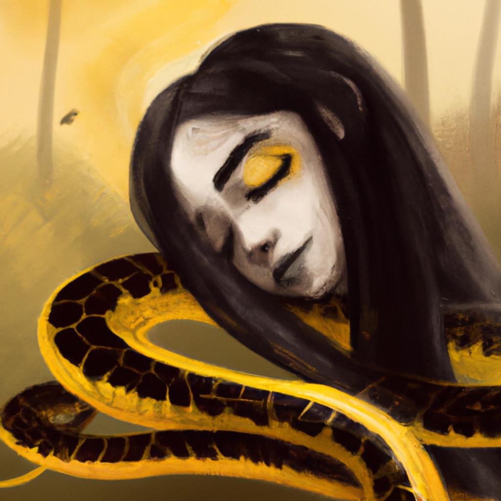sonhar com cobra amarela com preto2