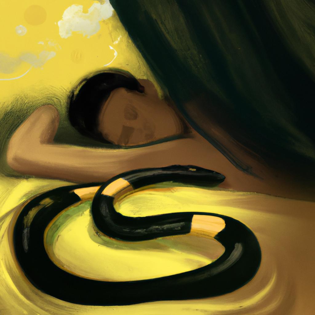 sonhar com cobra amarela com preto3