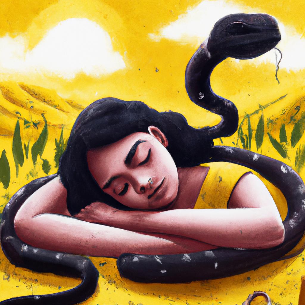 sonhar com cobra amarela e preta3