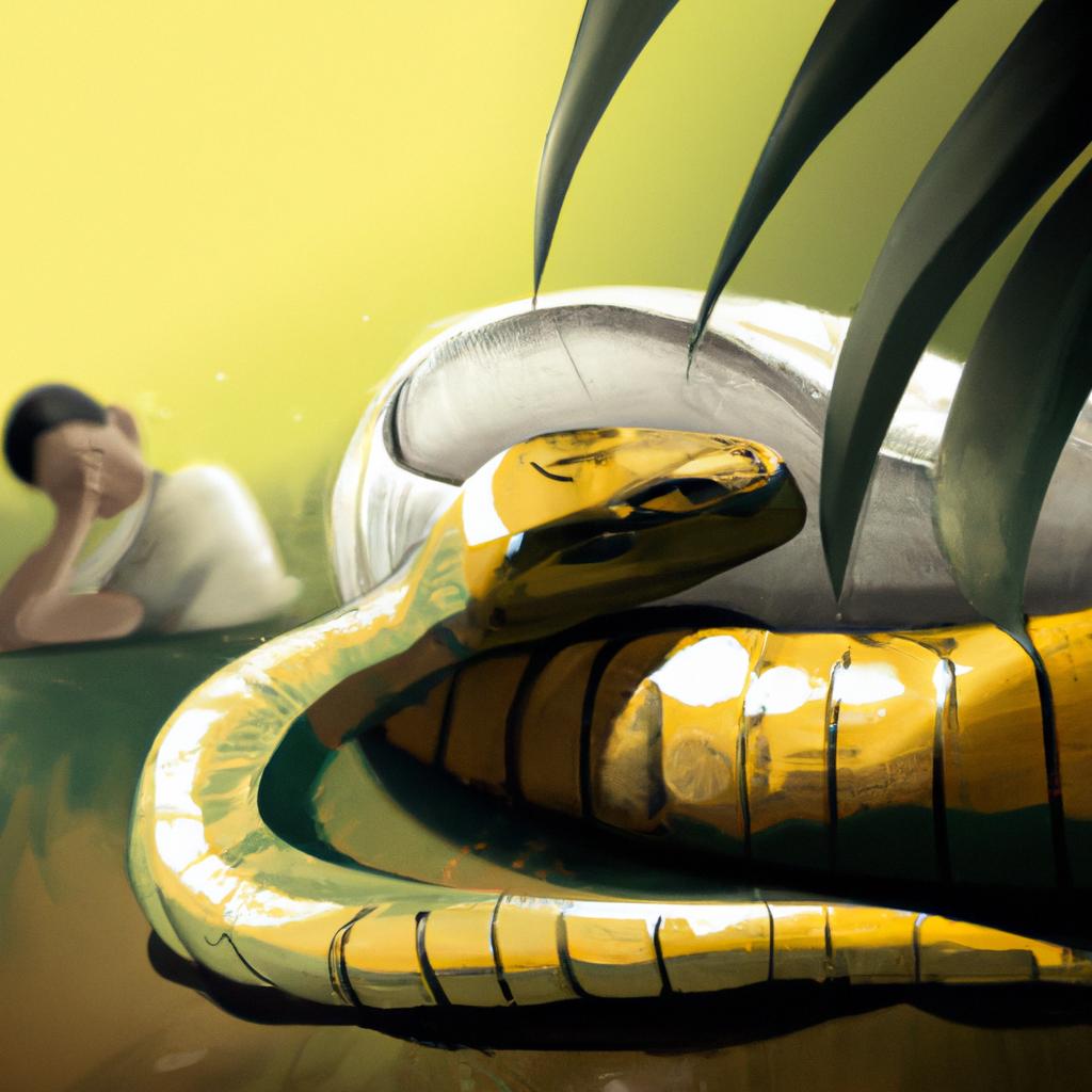 sonhar com cobra amarela grande3