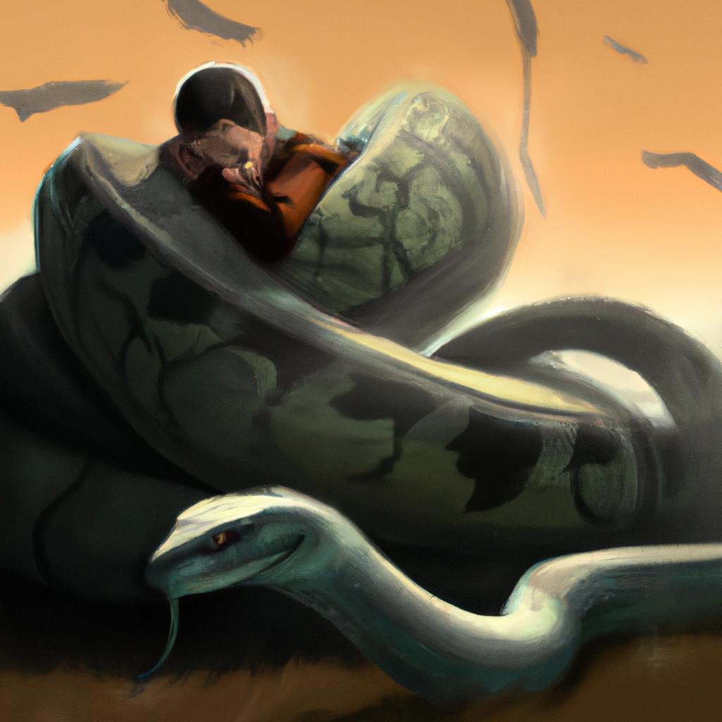 Imagem de capa do post Descubra o que Significa Sonhar com Cobra Cinza Atacando! com um desenho digital