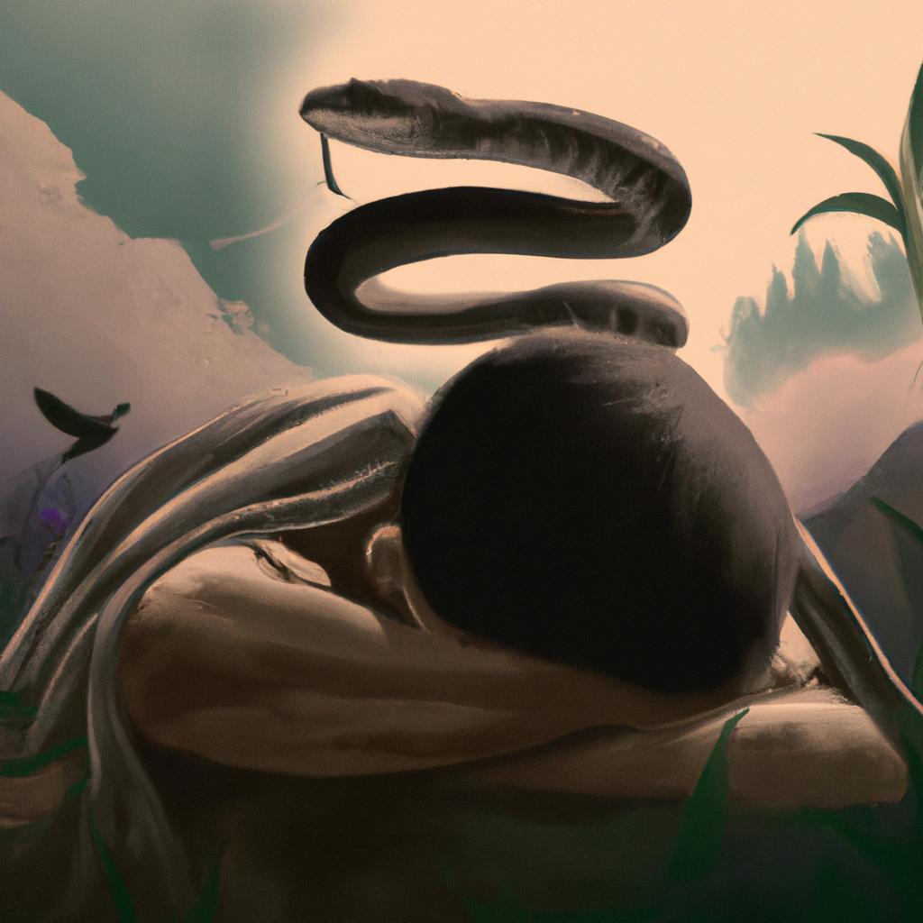 sonhar com cobra cinza atacando3