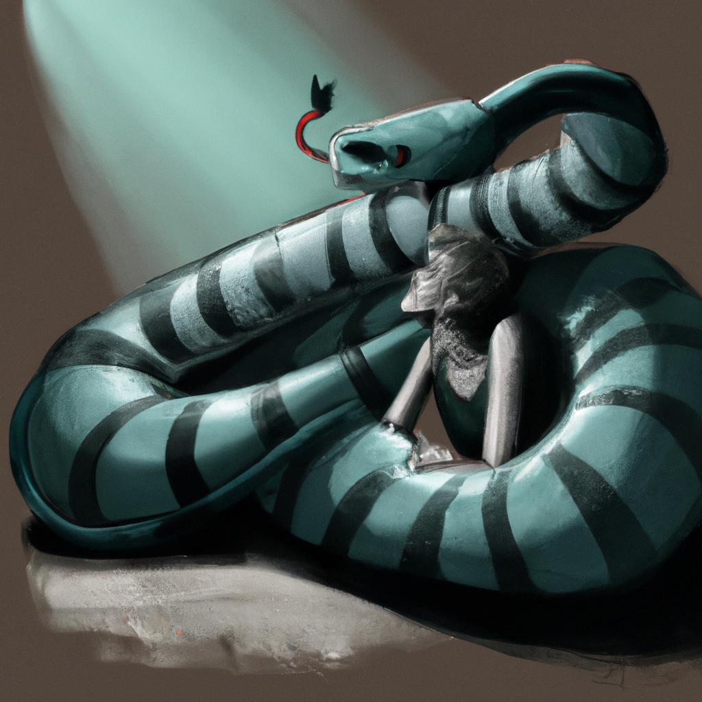 sonhar com cobra cinza atacando4