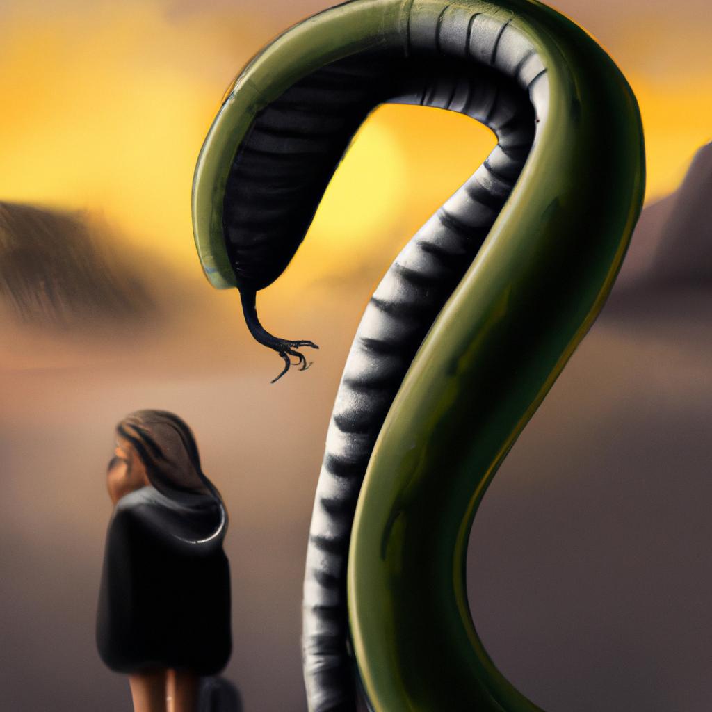 Imagem de capa do post Descubra o que Significa Sonhar com Cobra Cinza! com um desenho digital