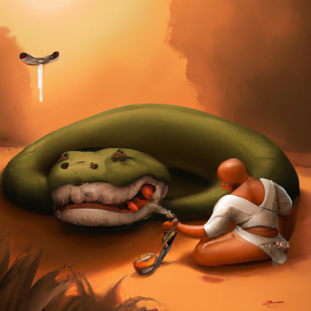 sonhar com cobra comendo sapo3