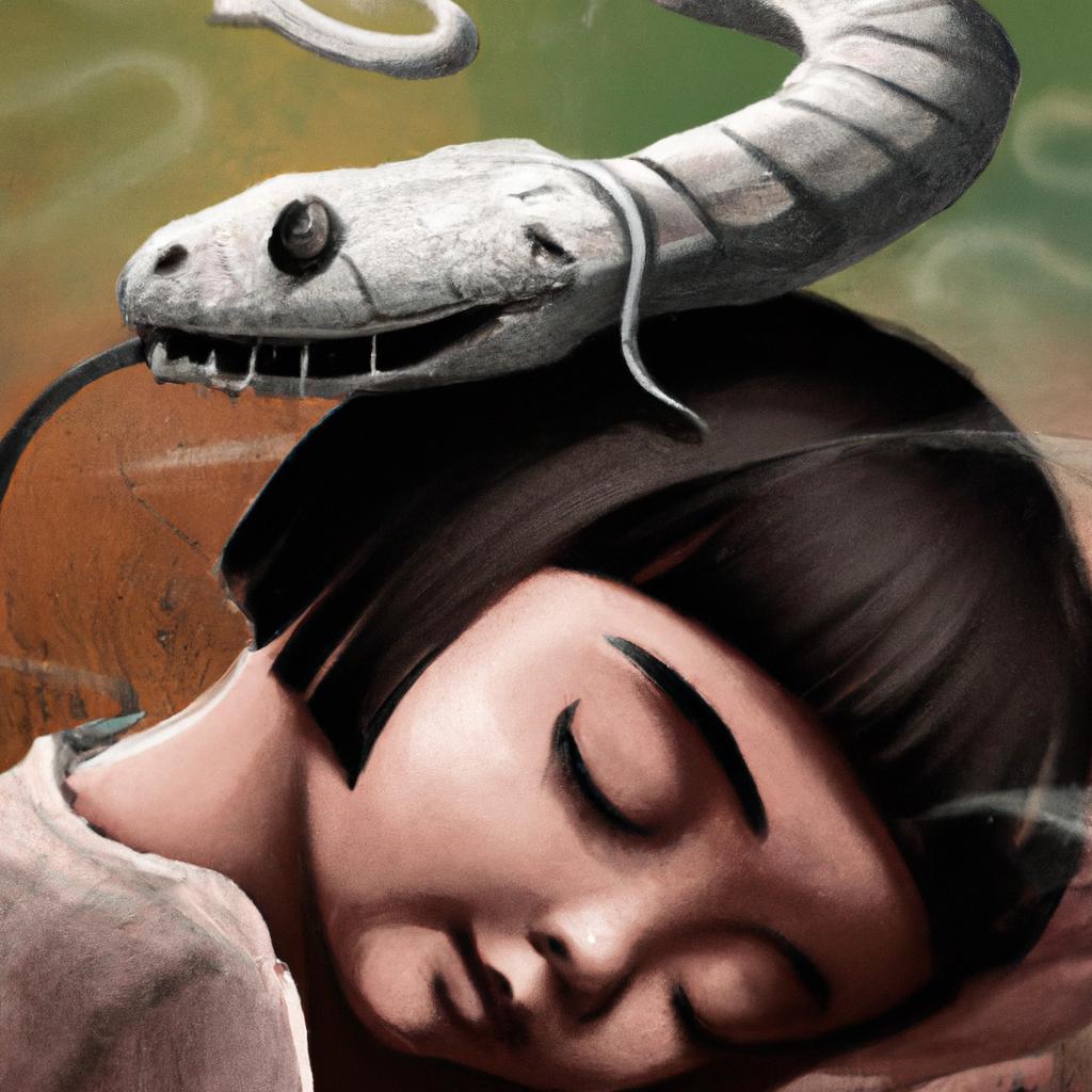 Imagem de capa do post "Sonhar com Cobra Cortada e Viva: Entenda o Significado!" com um desenho digital