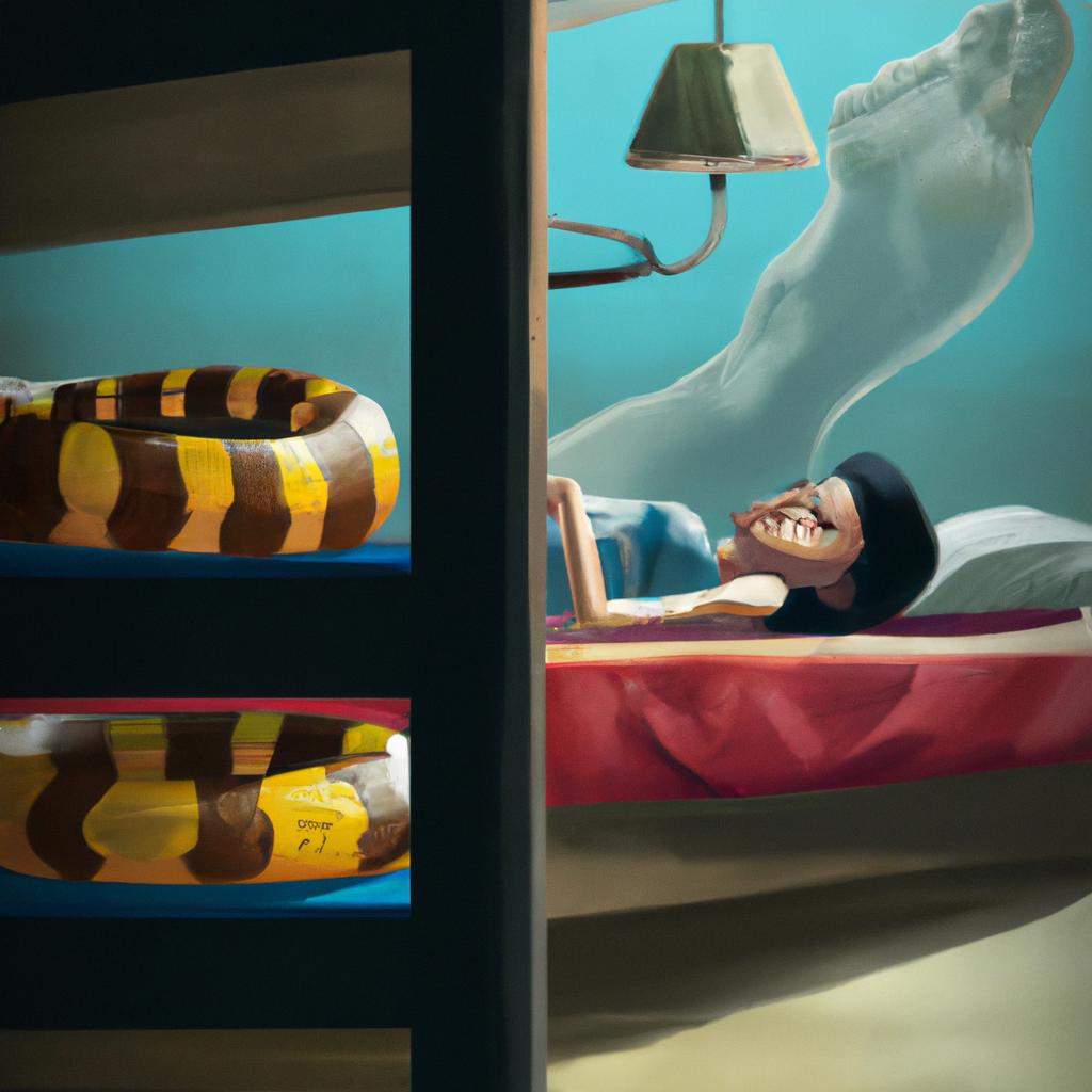 Imagem de capa do post "Descubra o Significado de Sonhar com Cobra Debaixo da Cama!" com um desenho digital