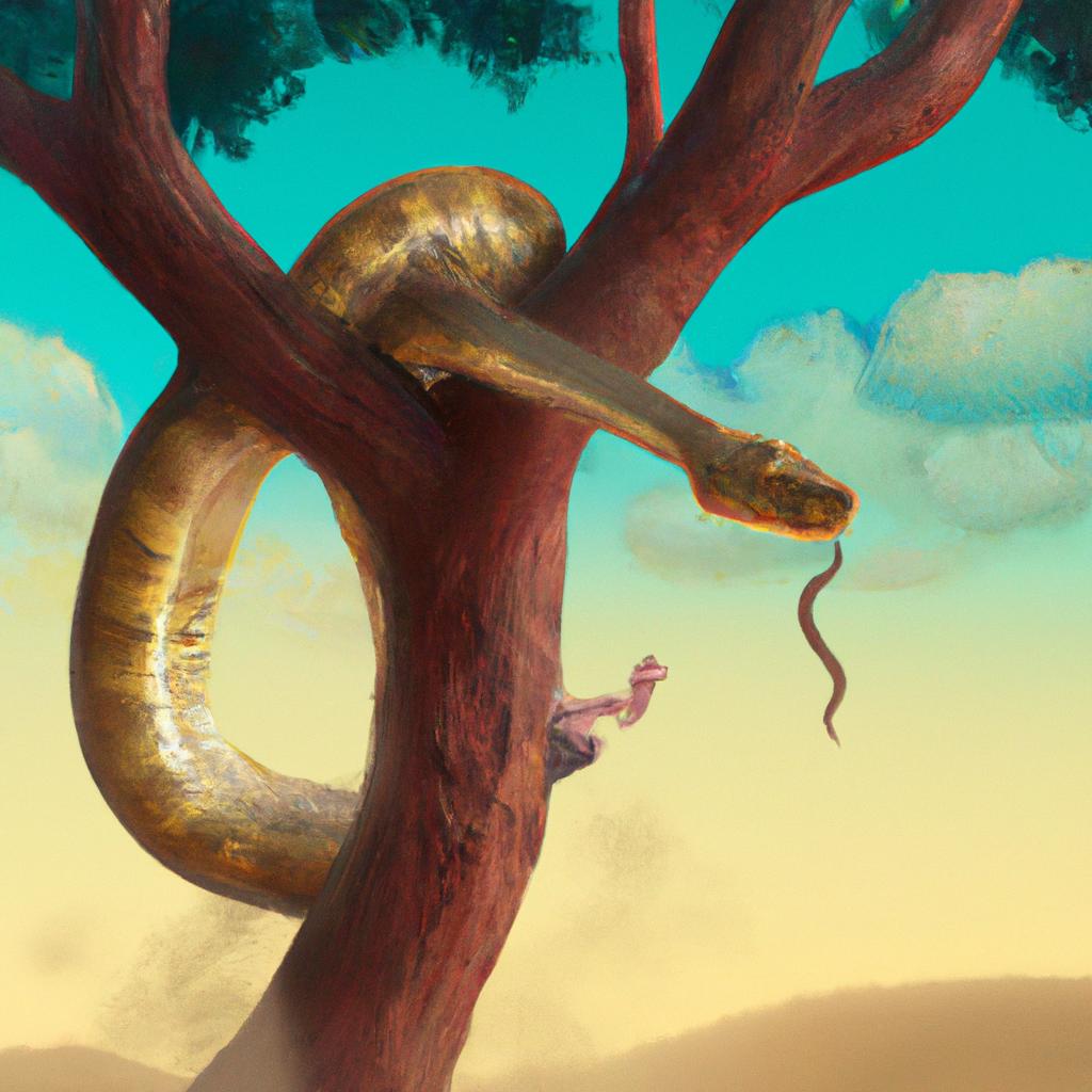 sonhar com cobra na arvore2