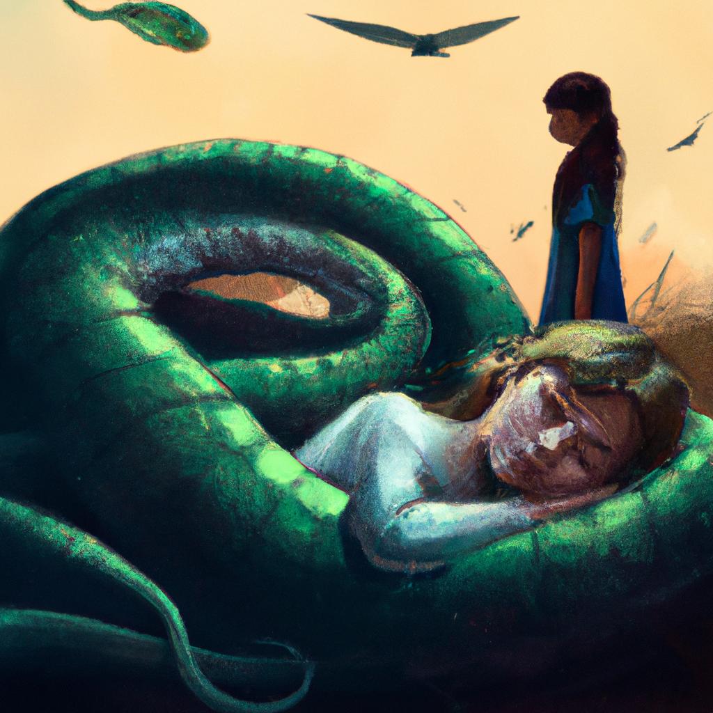 sonhar com cobra verde gigante3