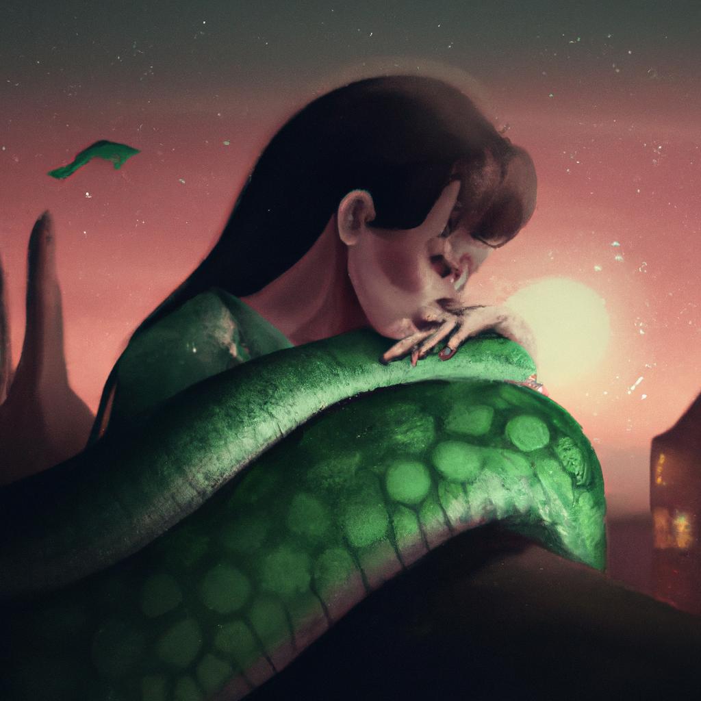 sonhar com cobra verde gigante4
