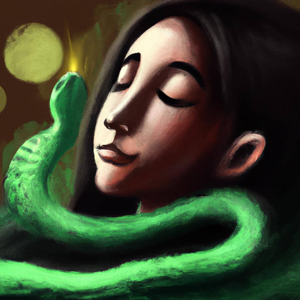 Imagem de capa do post Descubra o que Significa Sonhar com Cobra Verde no Evangelho! com um desenho digital