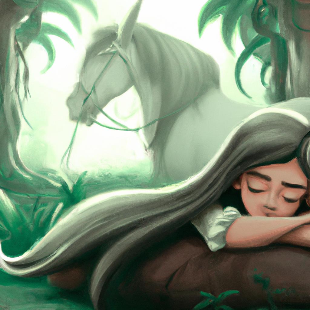 Imagem de capa do post "Descubra o Significado de Sonhar com Coco de Cavalo!" com um desenho digital