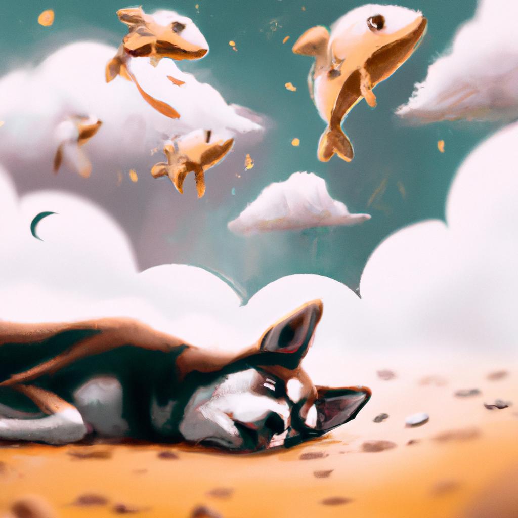 Imagem de capa do post "Descubra o Significado de Sonhar com Cocos de Cachorro!" com um desenho digital