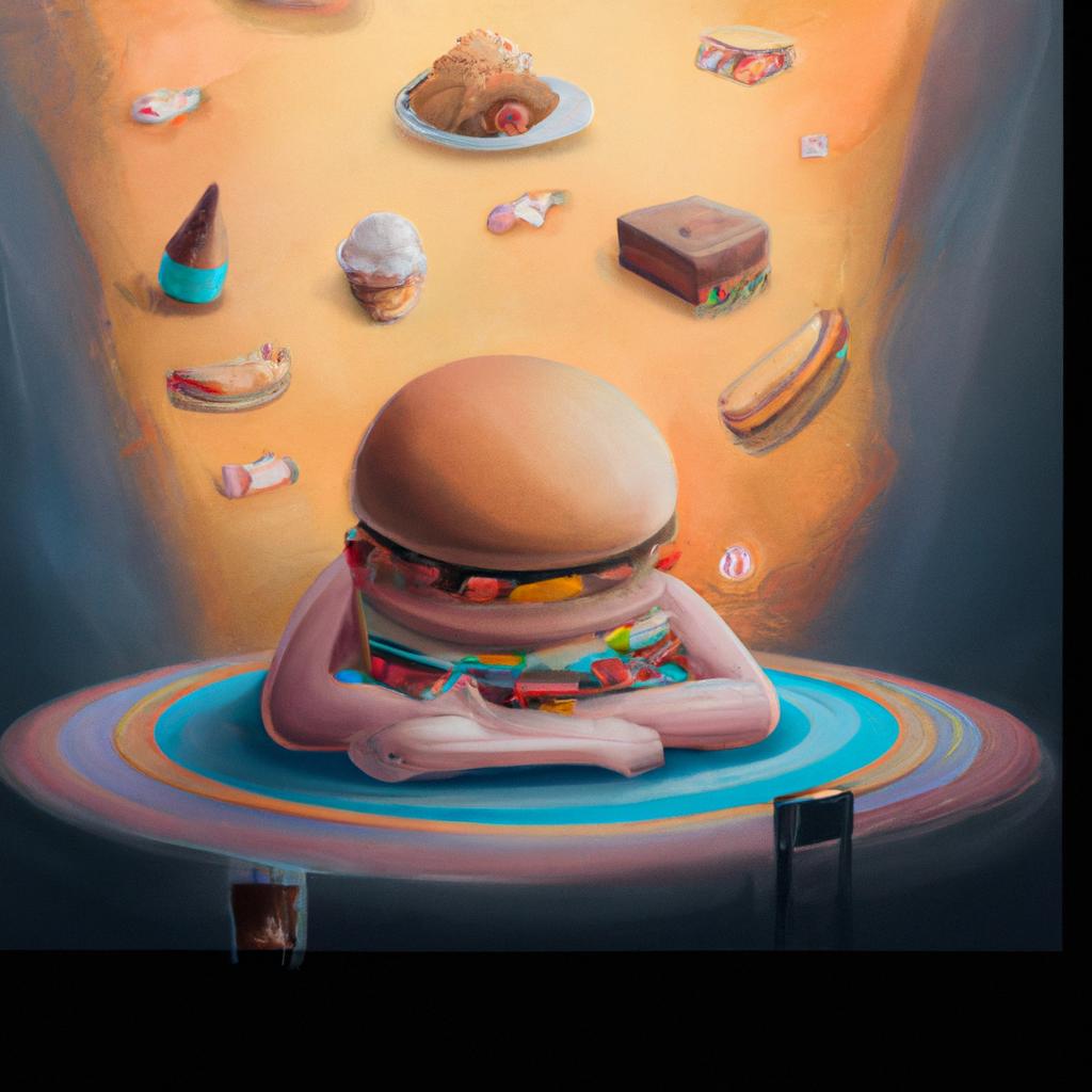 Imagem de capa do post Sonhar com Comida Farta: Descubra o que Significa! com um desenho digital