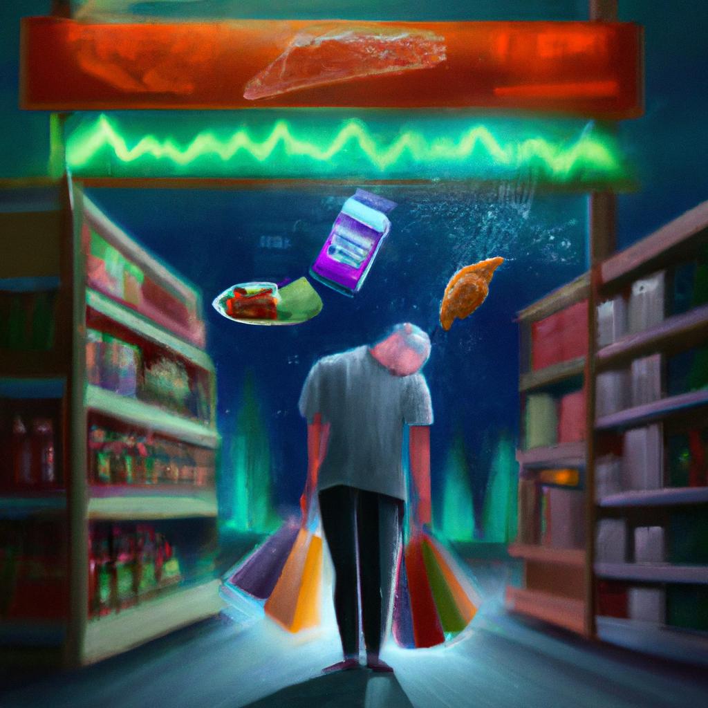 Imagem de capa do post Sonhar com Compras de Alimentos: Descubra o Significado! com um desenho digital