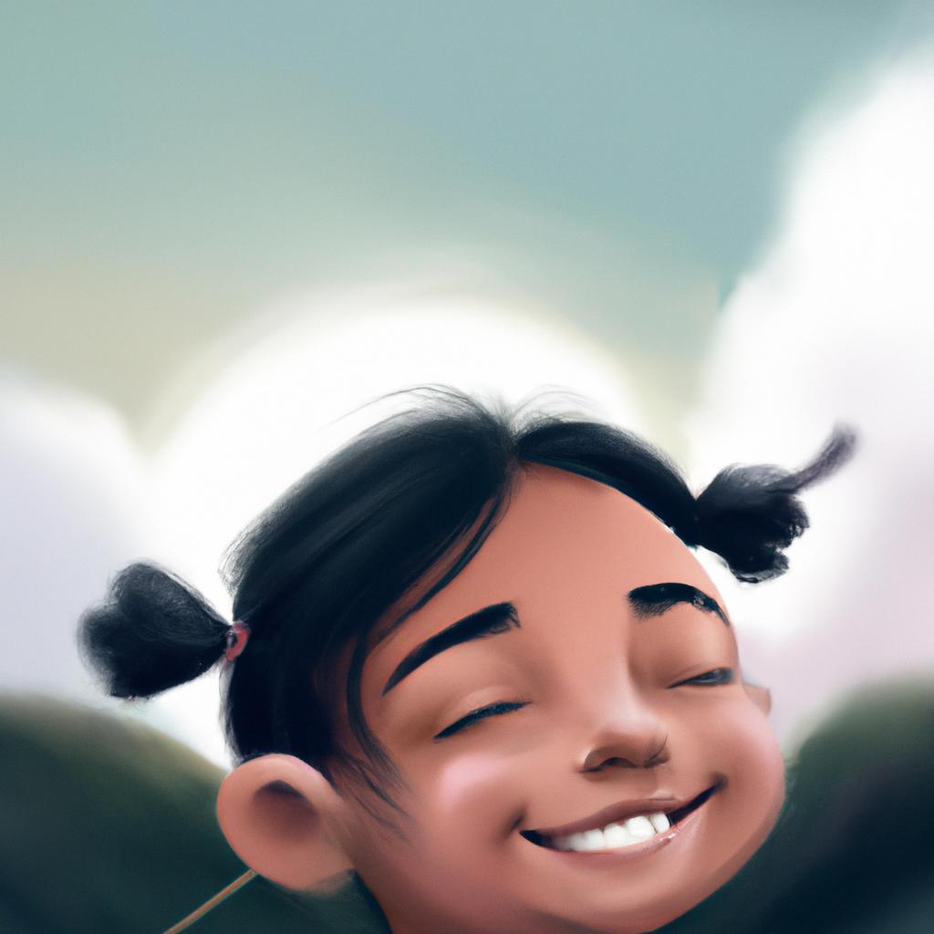 Imagem de capa do post "Descubra o Significado de Sonhar com Criança Sorrindo!" com um desenho digital