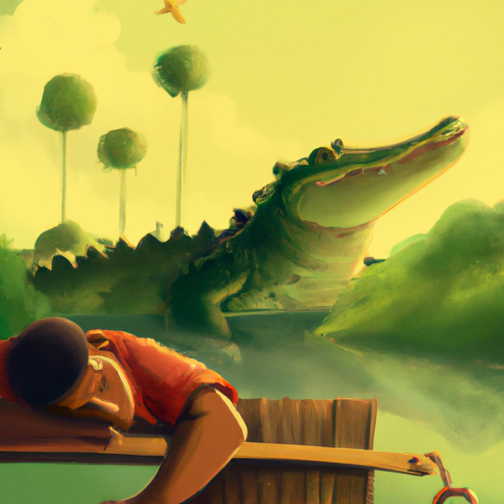 Imagem de capa do post Descubra o significado de Sonhar com Crocodilo ou Jacaré! com um desenho digital