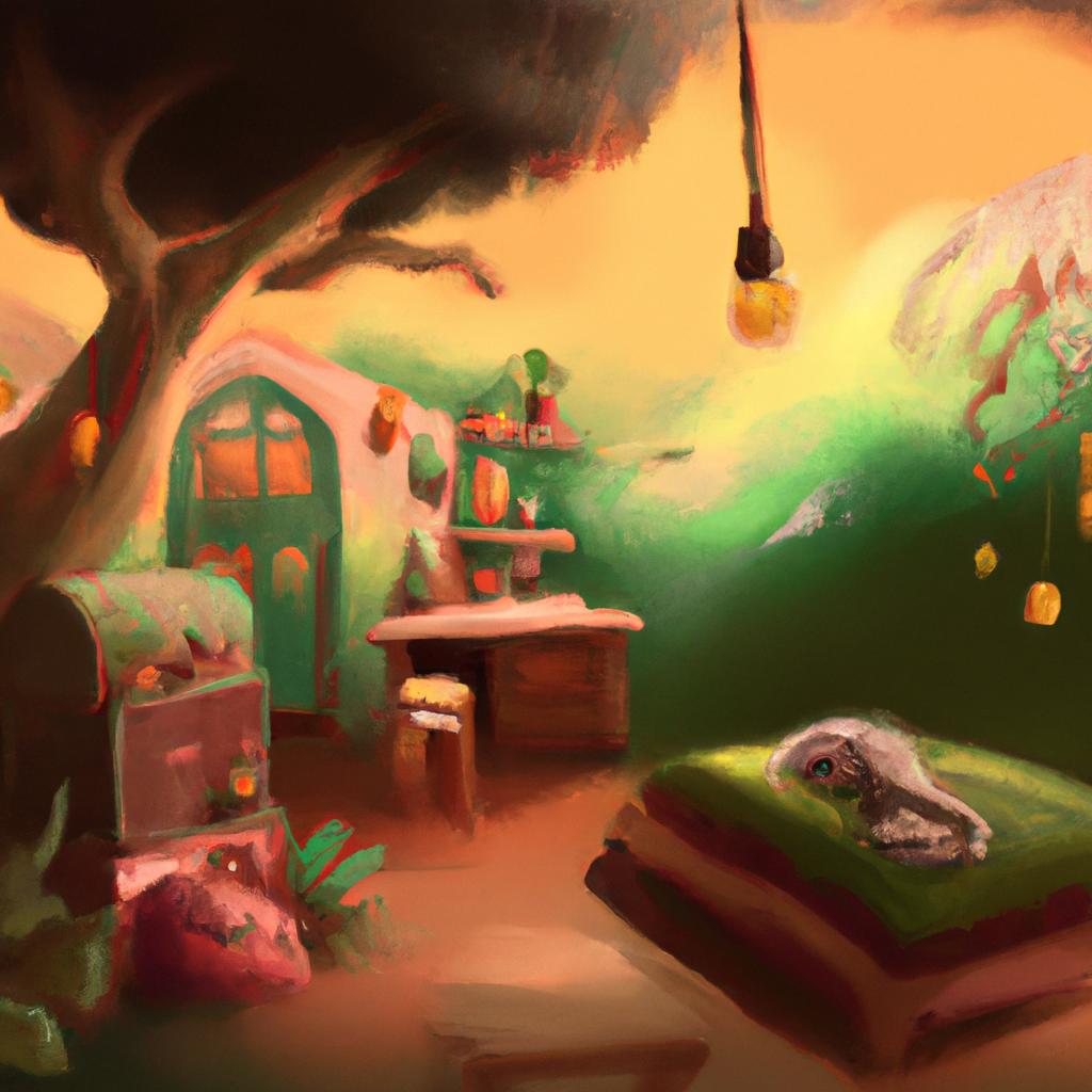 Imagem de capa do post "Descubra o Que Significa Sonhar com Decoração!" com um desenho digital