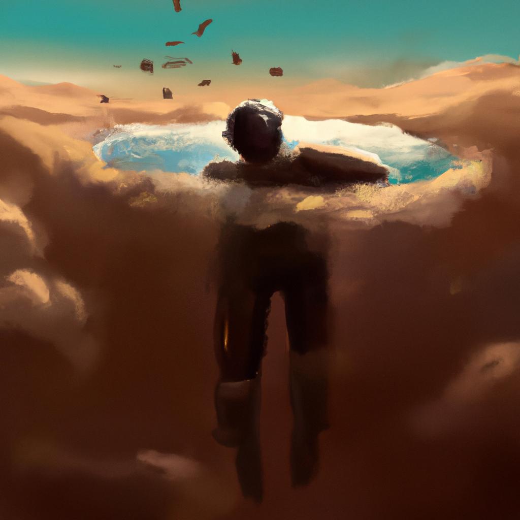 Imagem de capa do post "Descubra o Significado Oculto de Sonhar com Desenterrar!" com um desenho digital