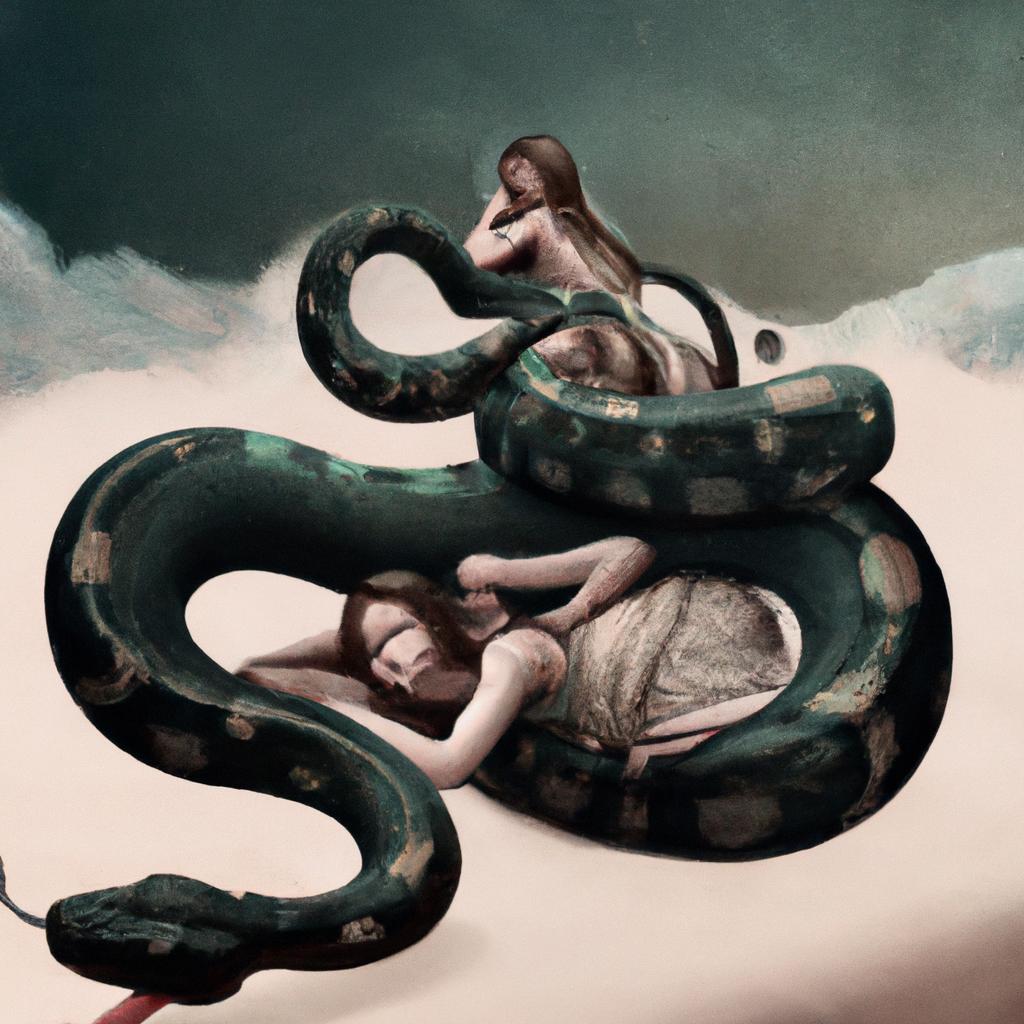 Imagem de capa do post Descubra o Que Significa Sonhar com Duas Cobras Enroladas Uma na Outra com um desenho digital