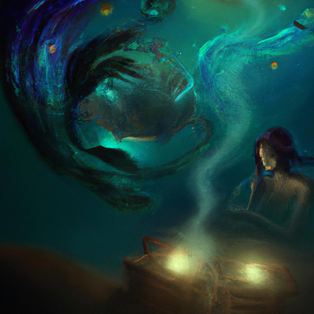 Imagem de capa do post "Sonhar Com Enxurrada Suja: O Significado Revelado!" com um desenho digital