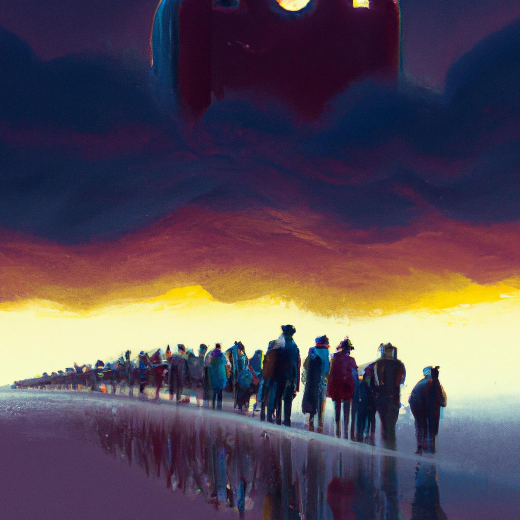 sonhar com fila de pessoas4