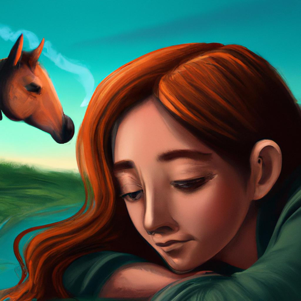 Imagem de capa do post "Descubra o Significado de Sonhar com Filhote de Cavalo!" com um desenho digital