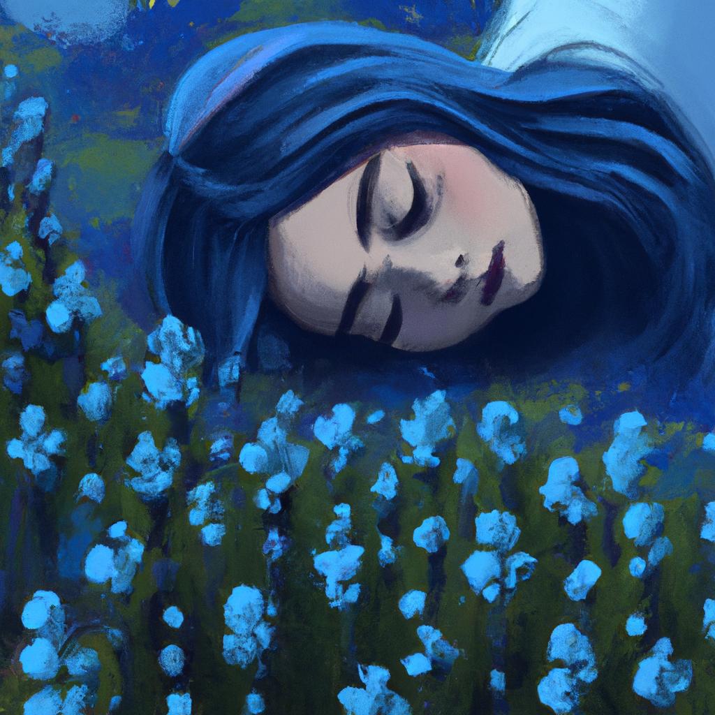 sonhar com flores azuis3
