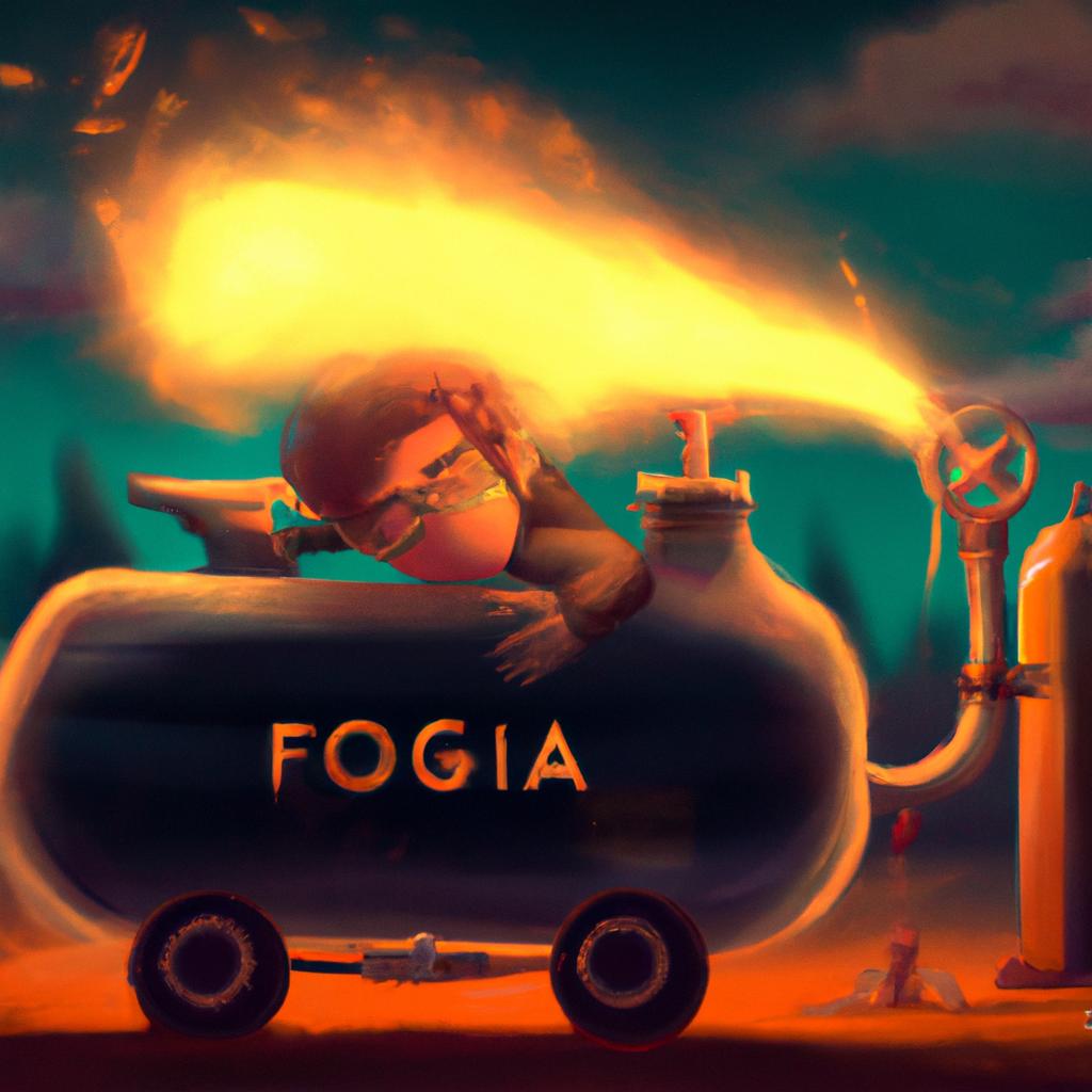 Imagem de capa do post "Significado de Sonhar com Fogo no Botijão de Gás: Descubra o Que Significa!" com um desenho digital