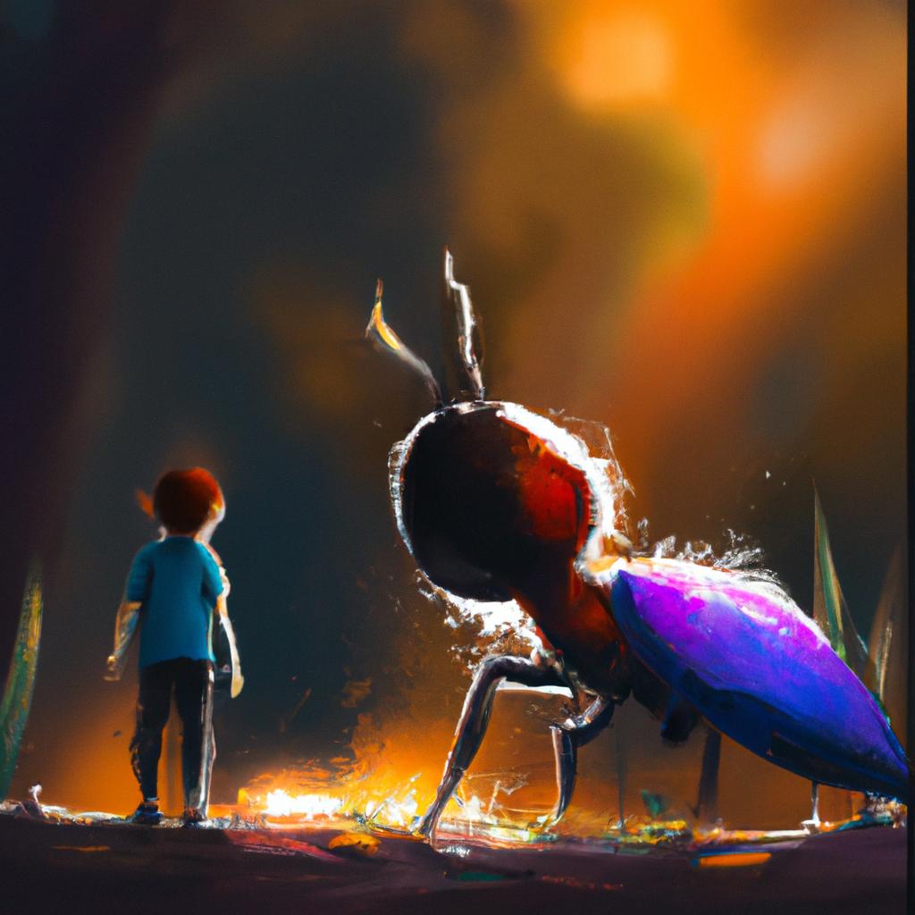 Imagem de capa do post "Descubra O Que Significa Sonhar Com Formigas!" com um desenho digital