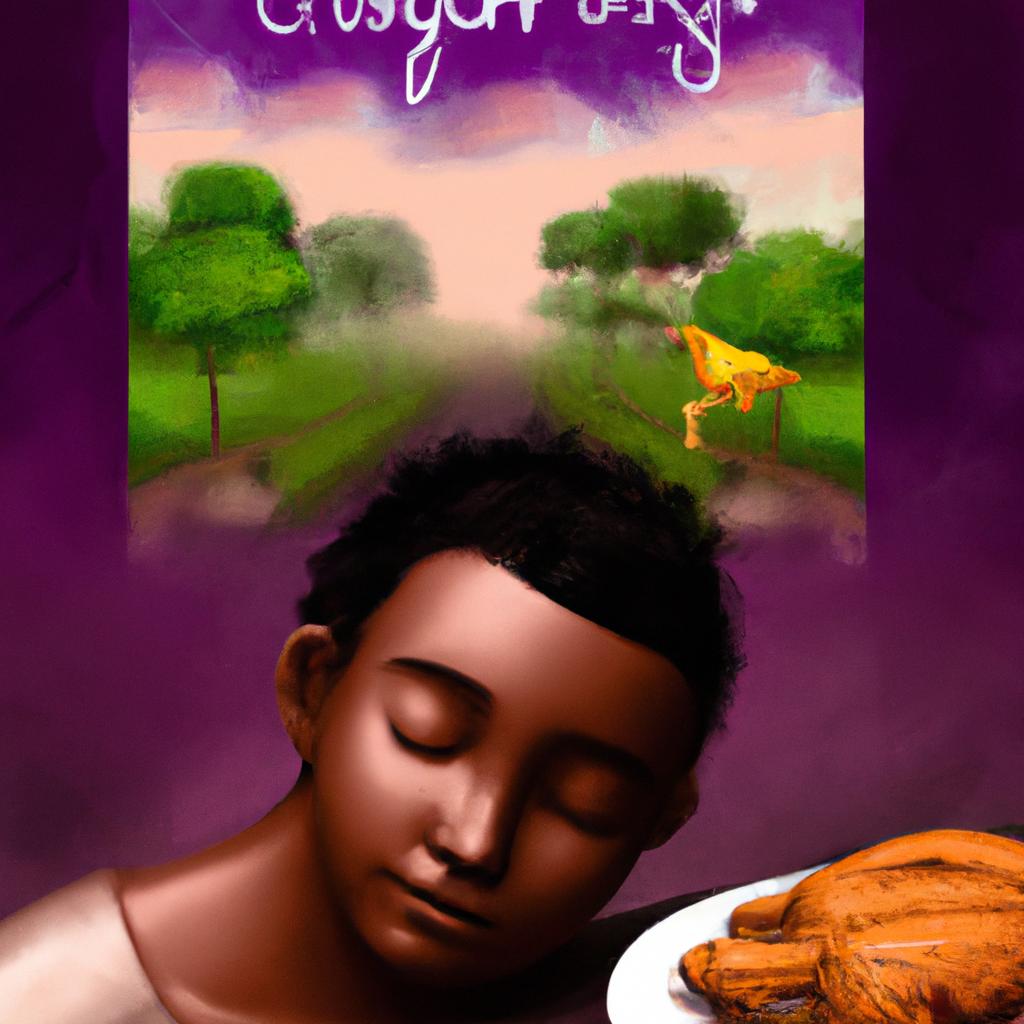 Imagem de capa do post "Sonhar com Frango Frito: Revelações surpreendentes!" com um desenho digital