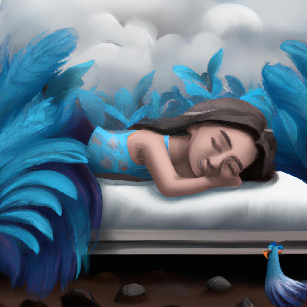 Imagem de capa do post "Descubra o Significado de Sonhar com Galinha Azul!" com um desenho digital