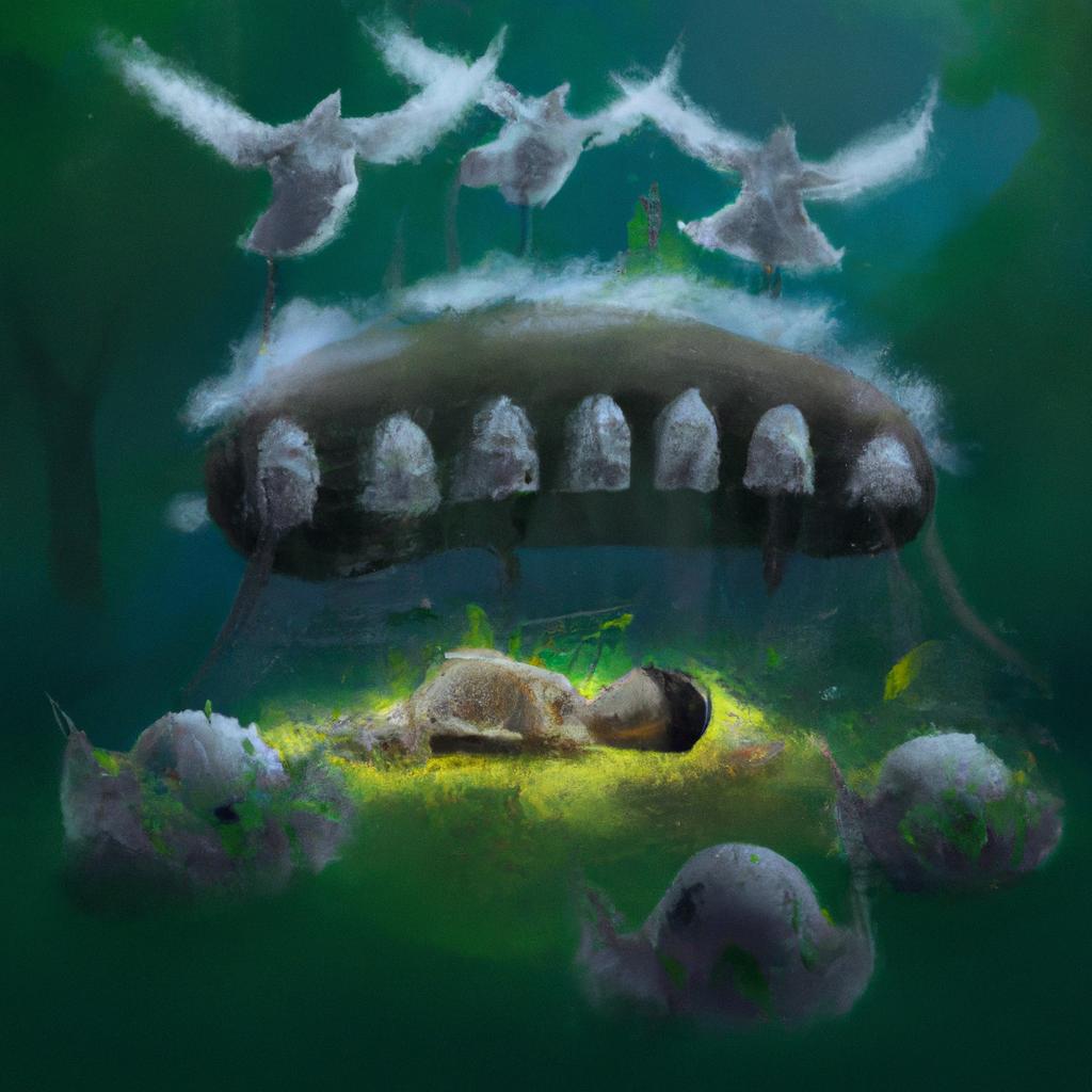 Imagem de capa do post "Descubra o Significado de Sonhar com Galinhas Mortas!" com um desenho digital